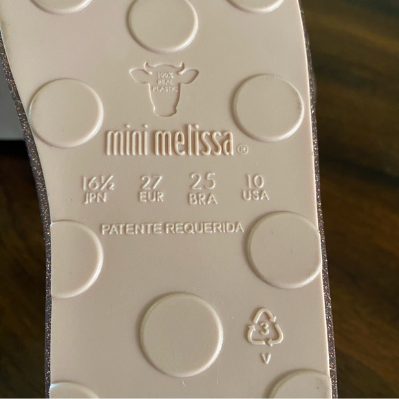 Mini Melissa Pink Glitter Sneakers Slip-On - Picture 12 of 12